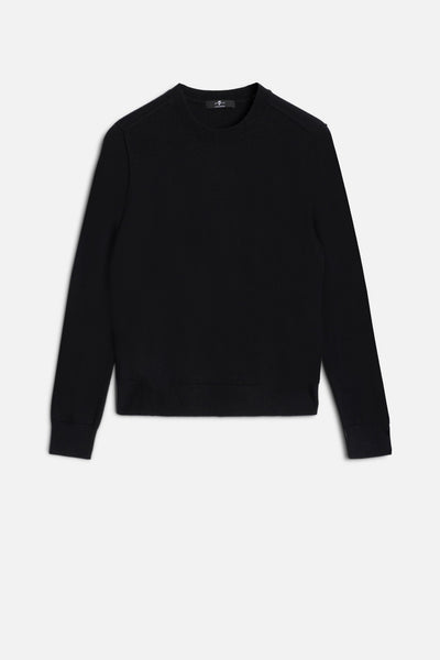 Cashmere Crewneck Sweater in Black