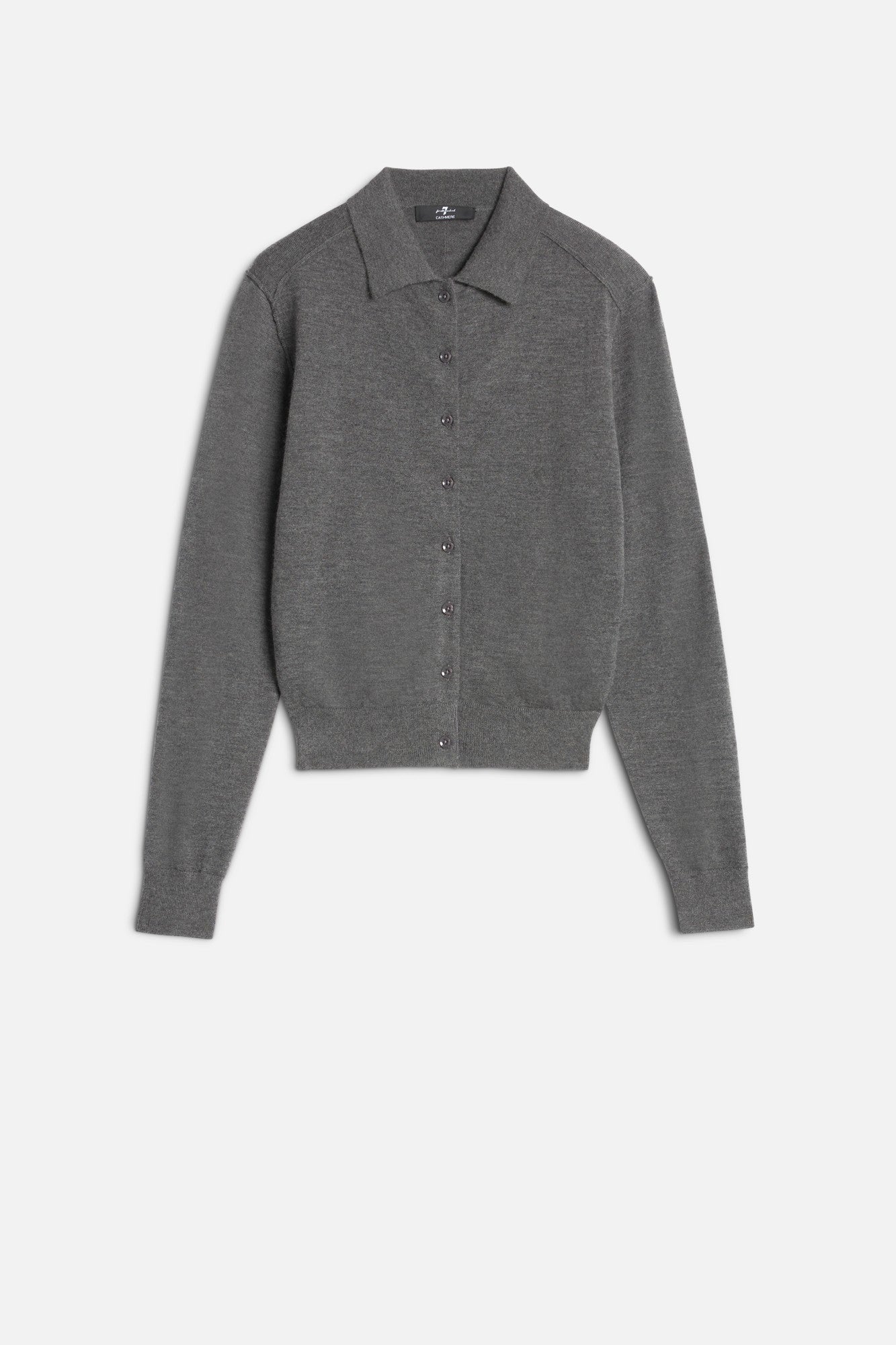 Cashmere Polo Cardigan in Korat | 7 For All Mankind