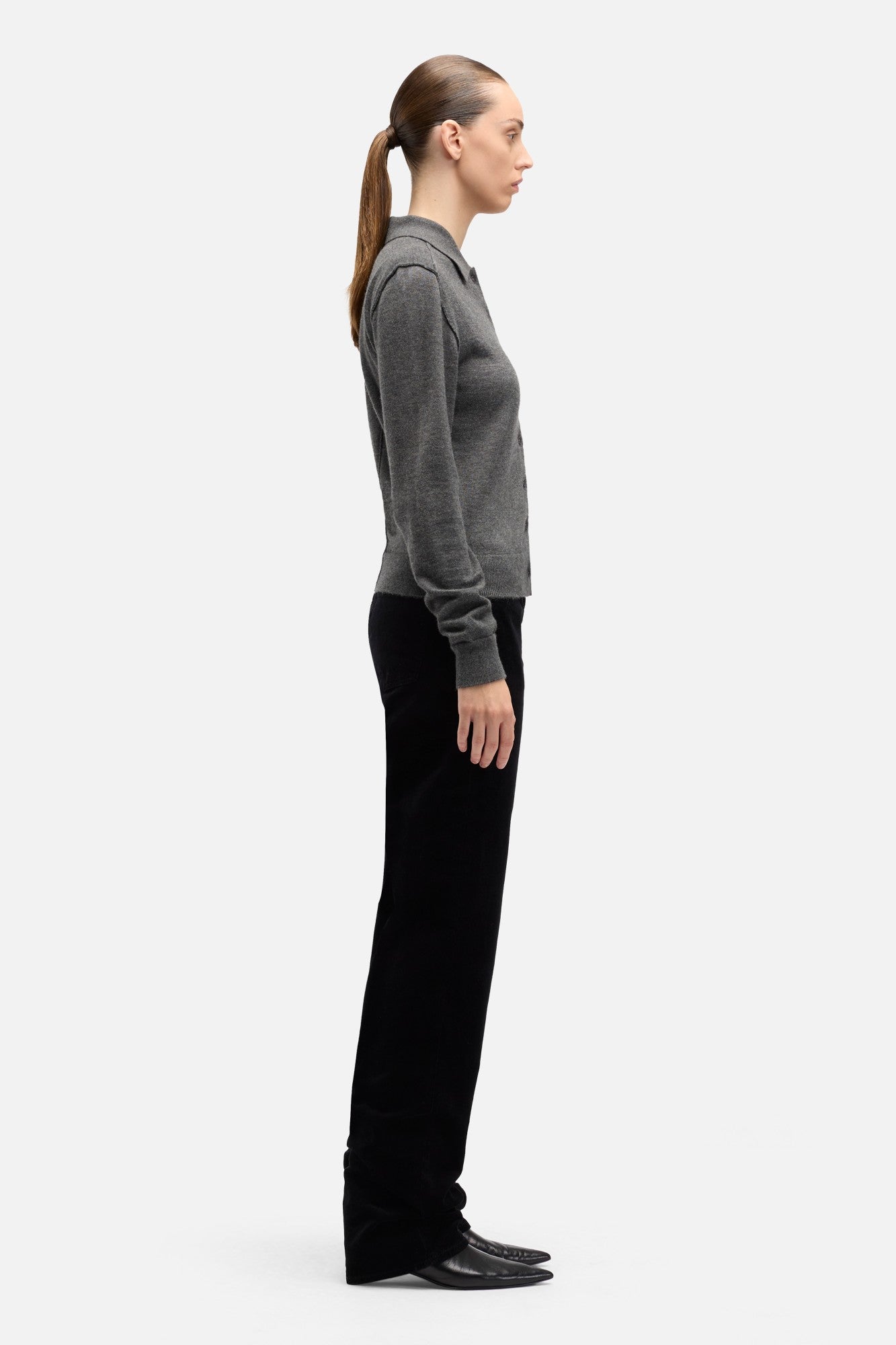 Cashmere Polo Cardigan in Korat | 7 For All Mankind