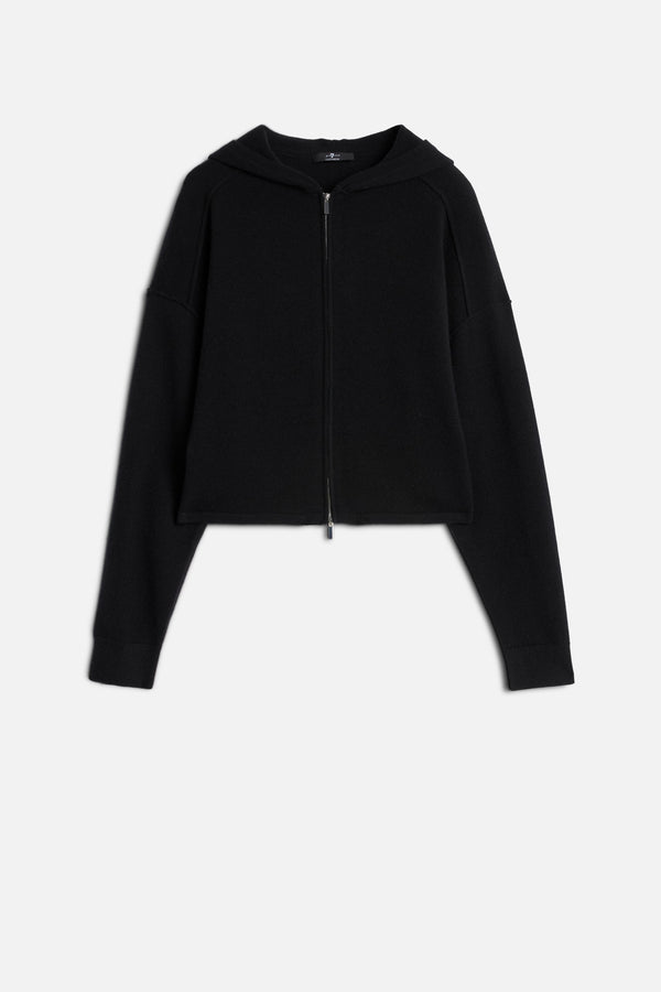ZIPPER HOODIE in Cashmere