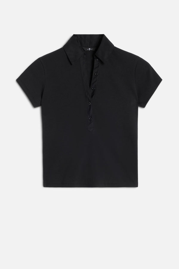 RIBBED HENLEY POLO