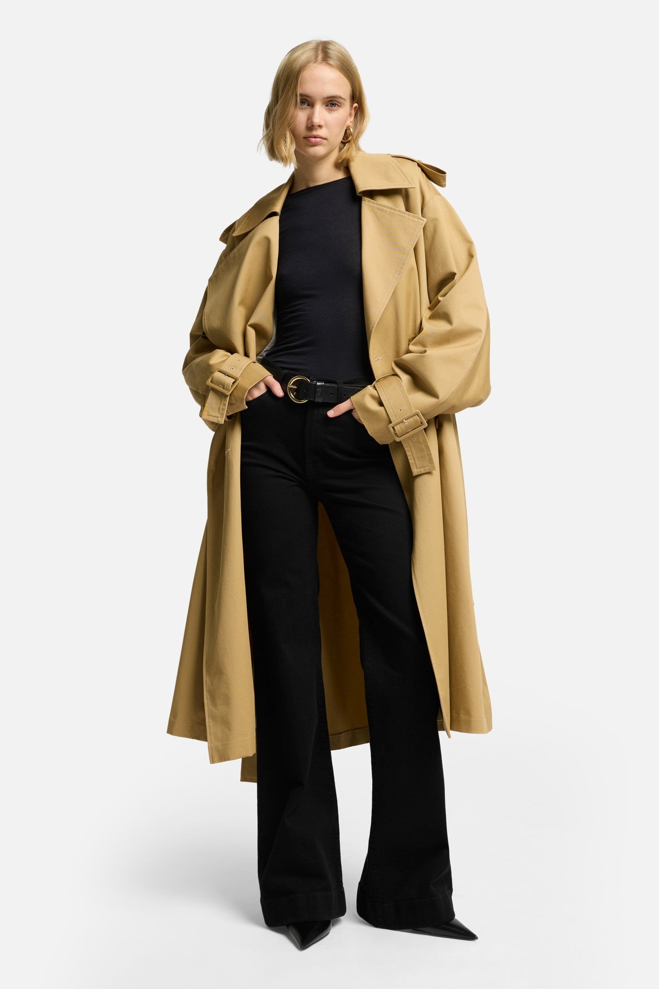 Oversized Cape Trench in Stratford | 7 For All Mankind