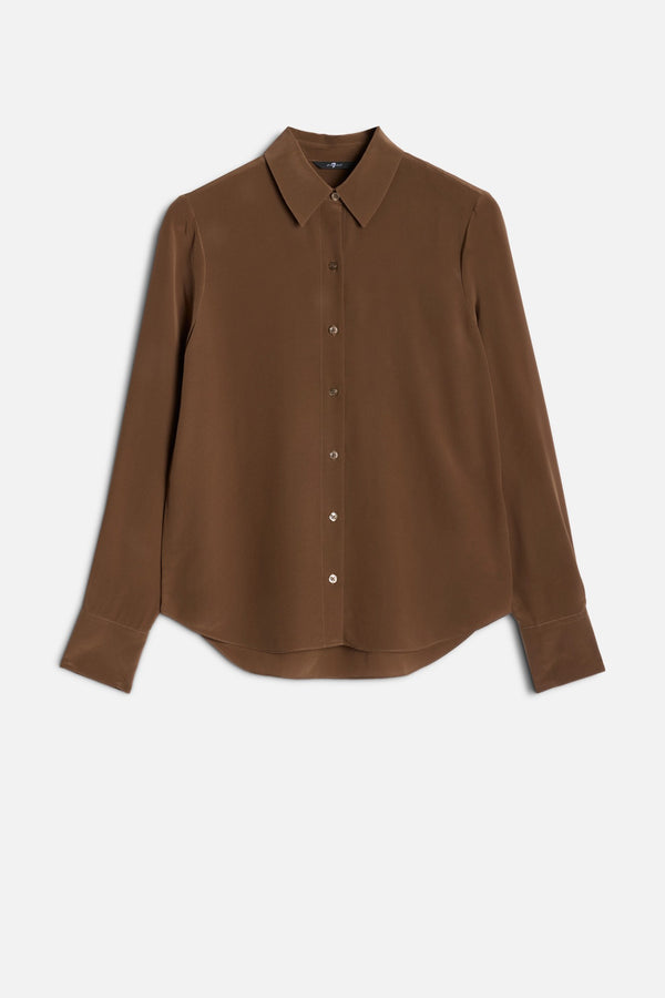 LONG SLEEVE BLOUSE in Silk