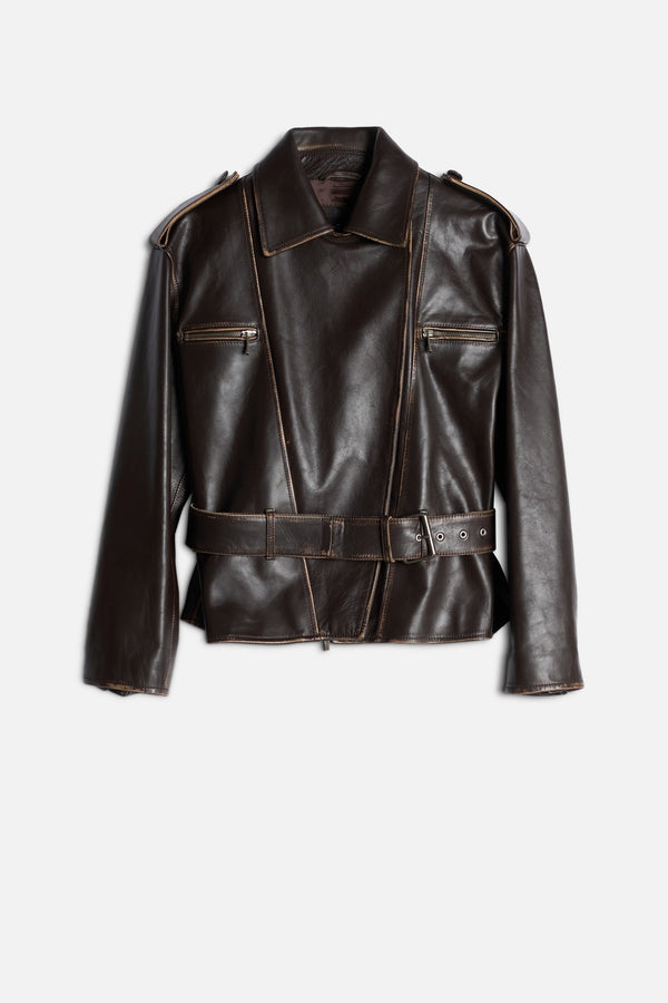 BIKER JACKET in Leather
