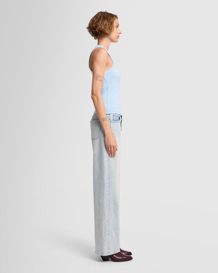 Ribbed Racerback Tank in Starburst