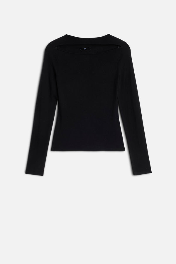 CUTOUT SWEATER in Cashmere Blend