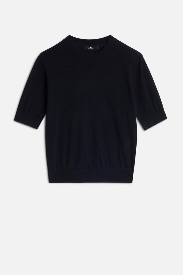 SHORT SLEEVE SWEATER in Wool