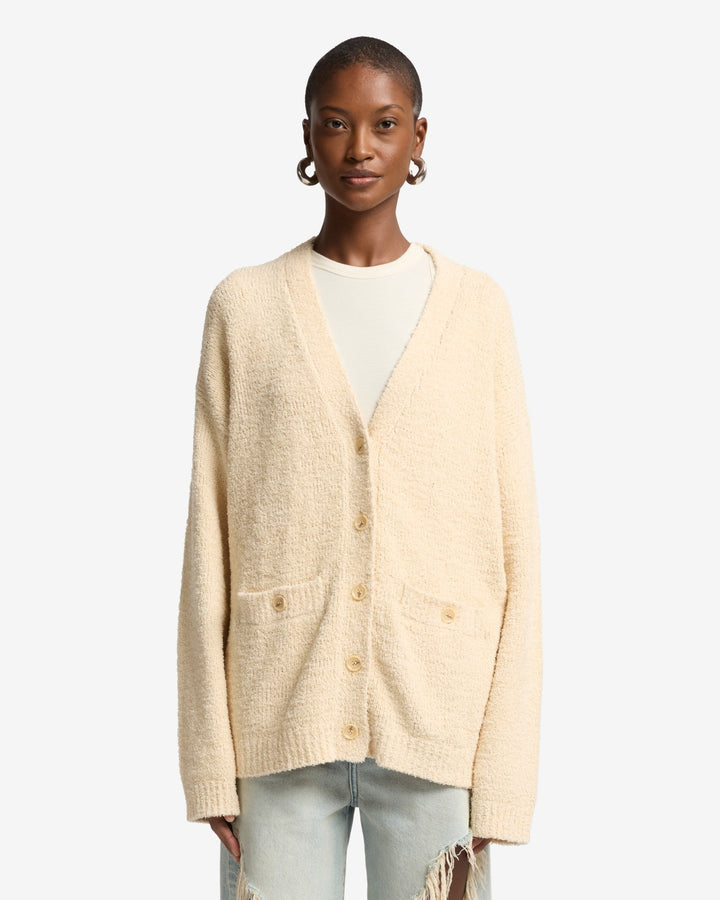 Oversized Cardigan in Sand | 7 For All Mankind