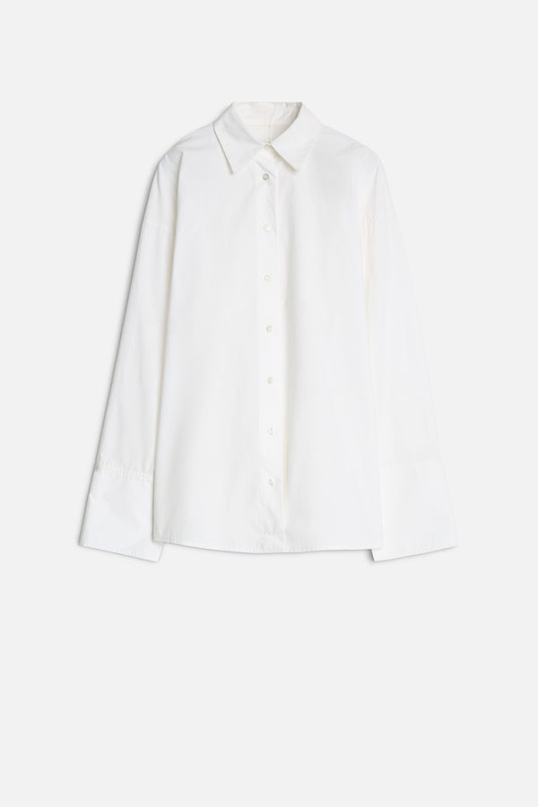 OPEN BACK SHIRT in Poplin