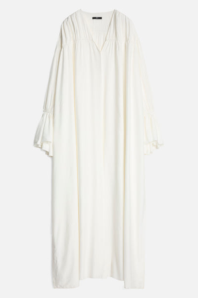 Ariel Silk Blend Dress in White