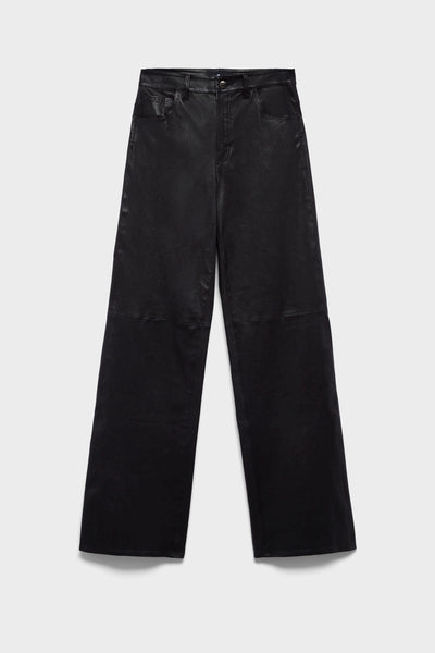 STOVEPIPE STRAIGHT in Leather Black