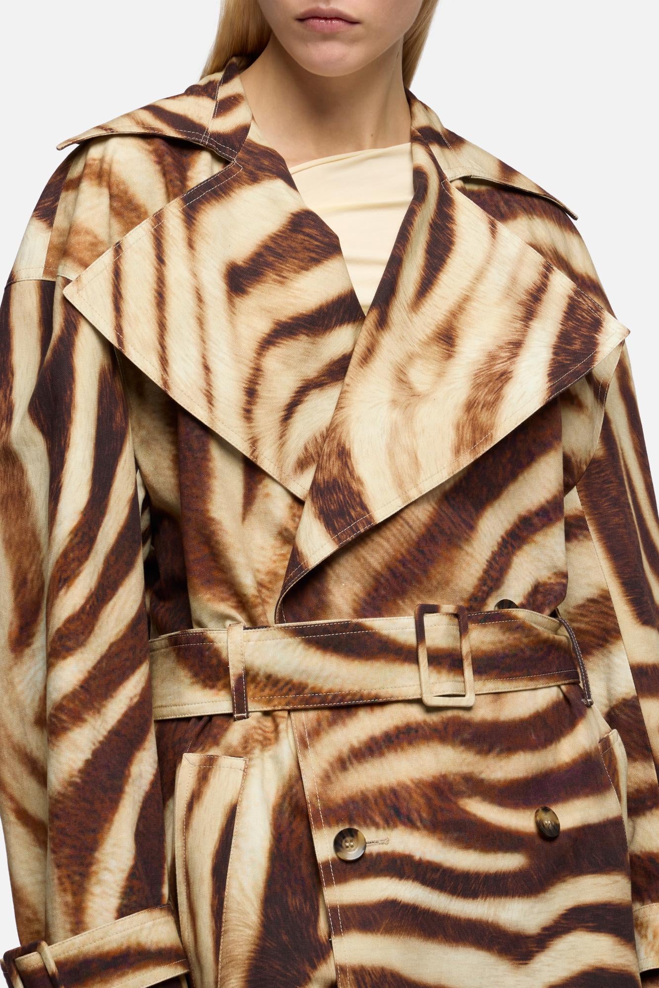 TRENCH COAT in Canvas Zebra | 7 For All Mankind