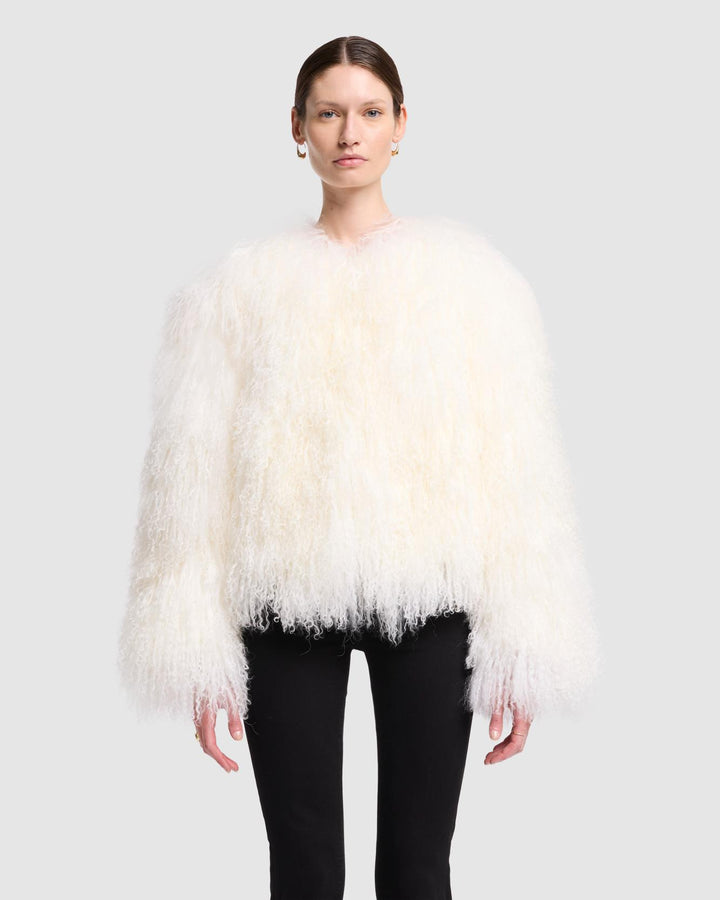 7 for all mankind faux fur coat best sale