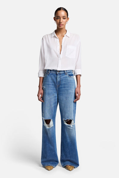 Classic Button Up Shirt in White