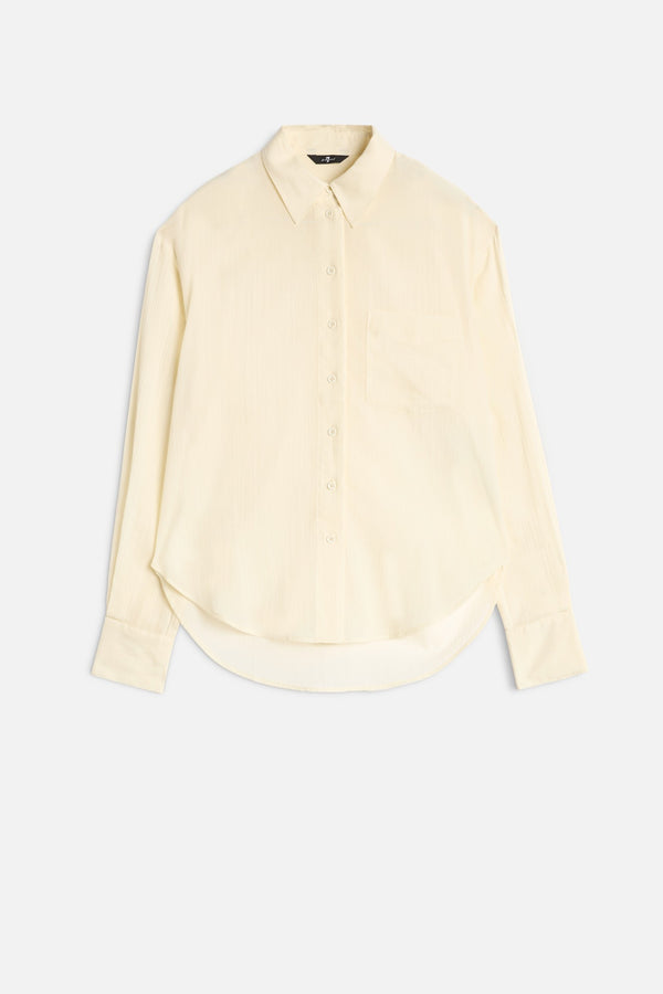 OVERSIZE BUTTON DOWN in Cotton Voile
