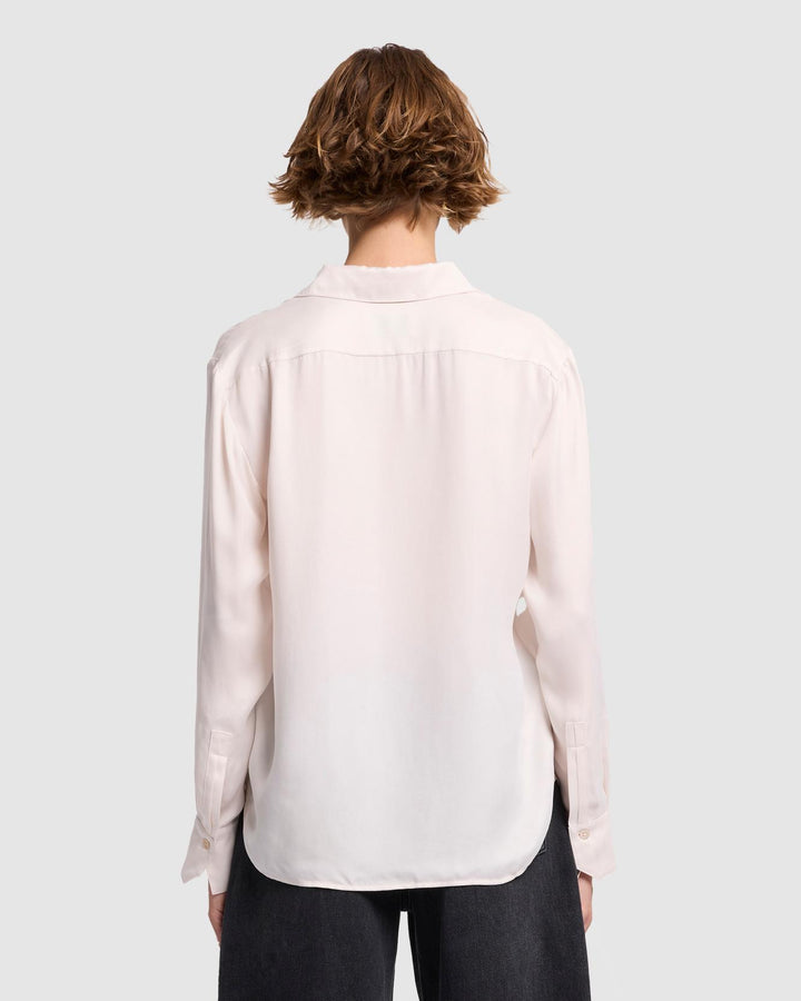 Cupro Shirt in Milk