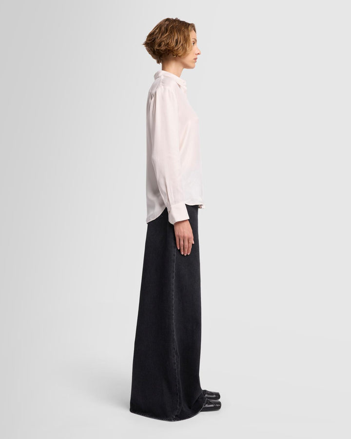Cupro Shirt in Milk