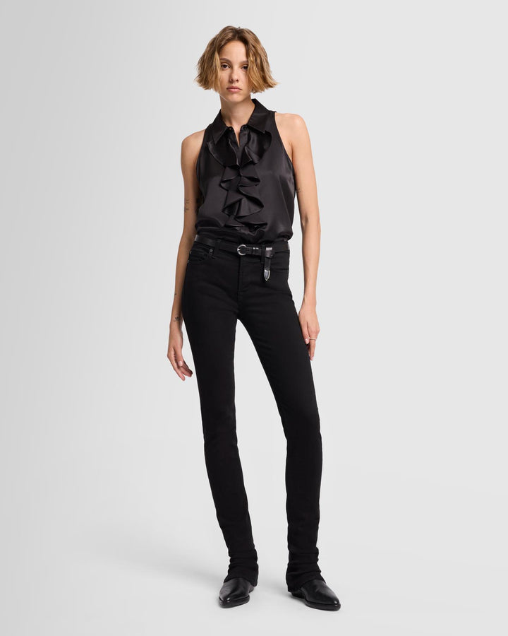 7 for all mankind black offers halter Top