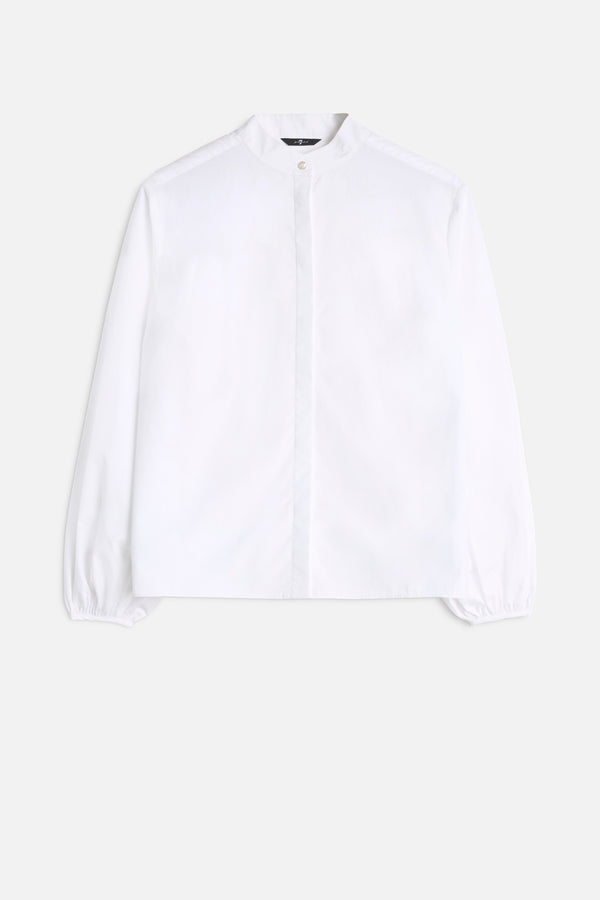 BALLOON SLEEVE SHIRT in Poplin
