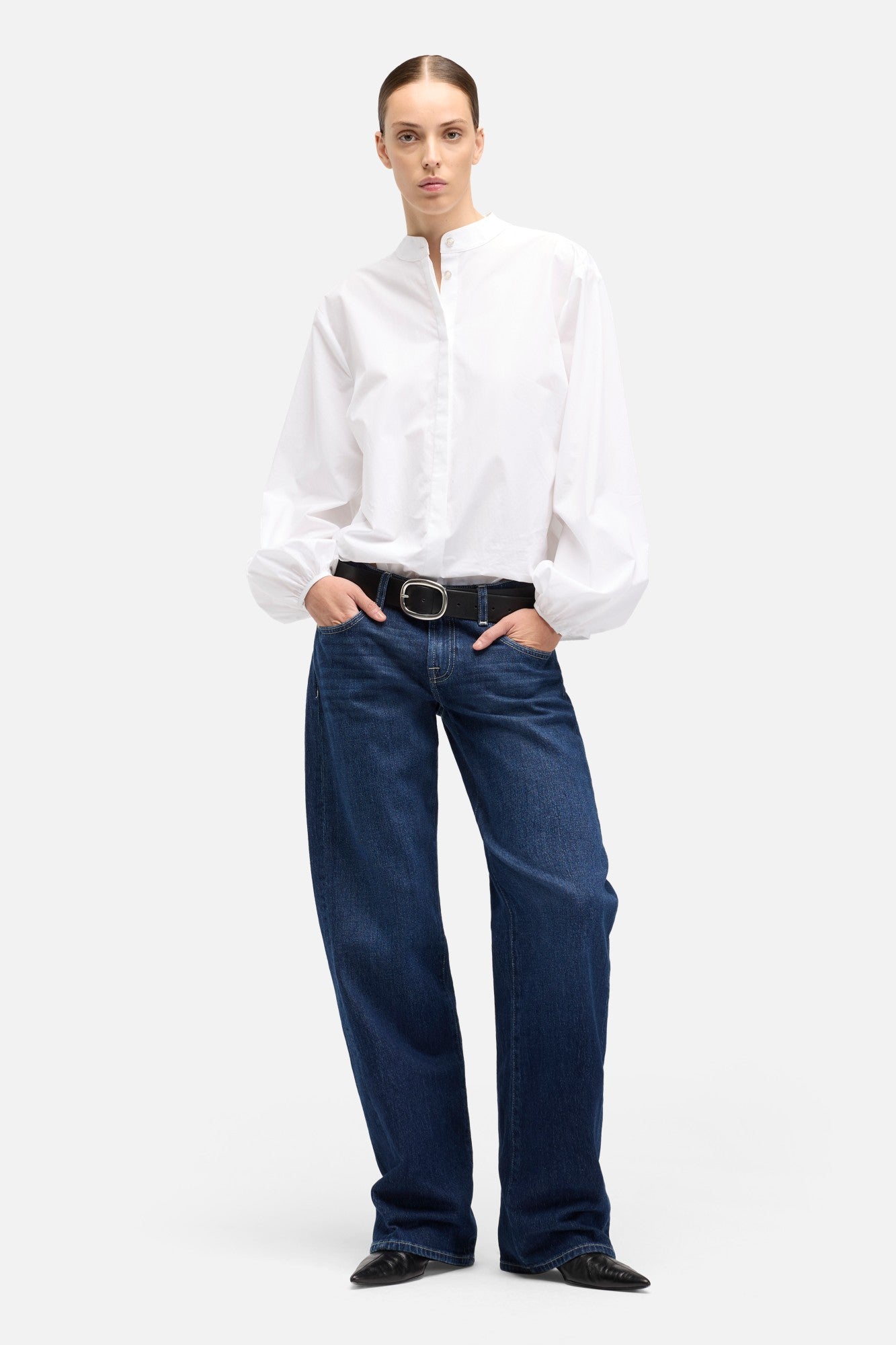 トップス Andequal balloon design tops white White long sleeve baloon top - TikTok Shop