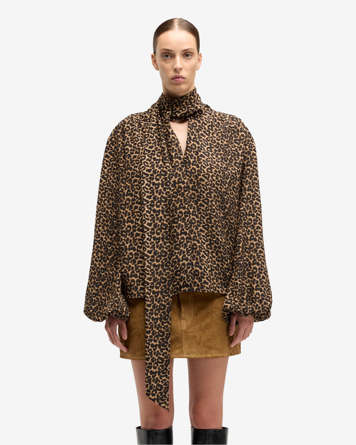 Silk Bow Shirt in Leo | 7 For All Mankind