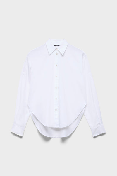 OVERSIZE SHIRT in Poplin Optical White