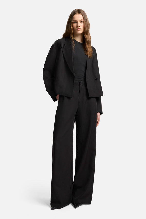 Classic Linen Pant in Black