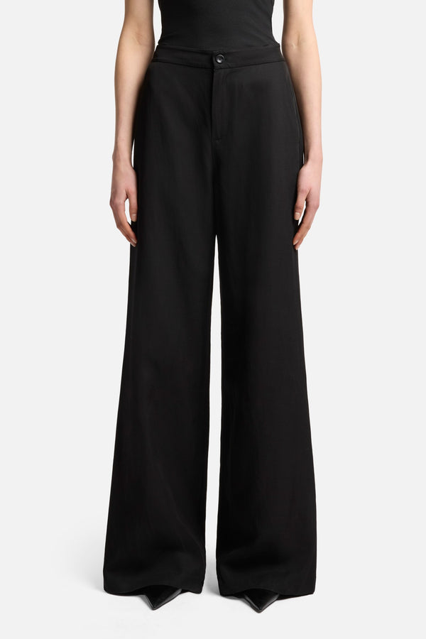 Classic Linen Pant in Black