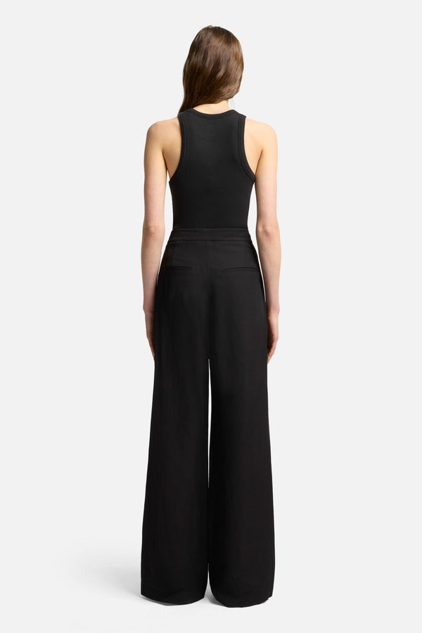 Classic Linen Pant in Black