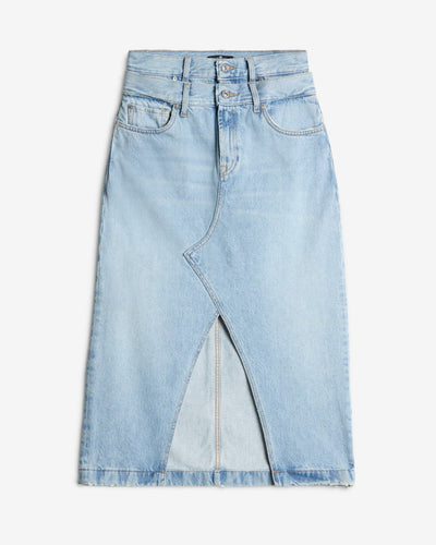 Double Waist Skirt in Bleach