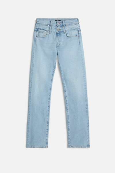 Double Waist Trouser in Bleach