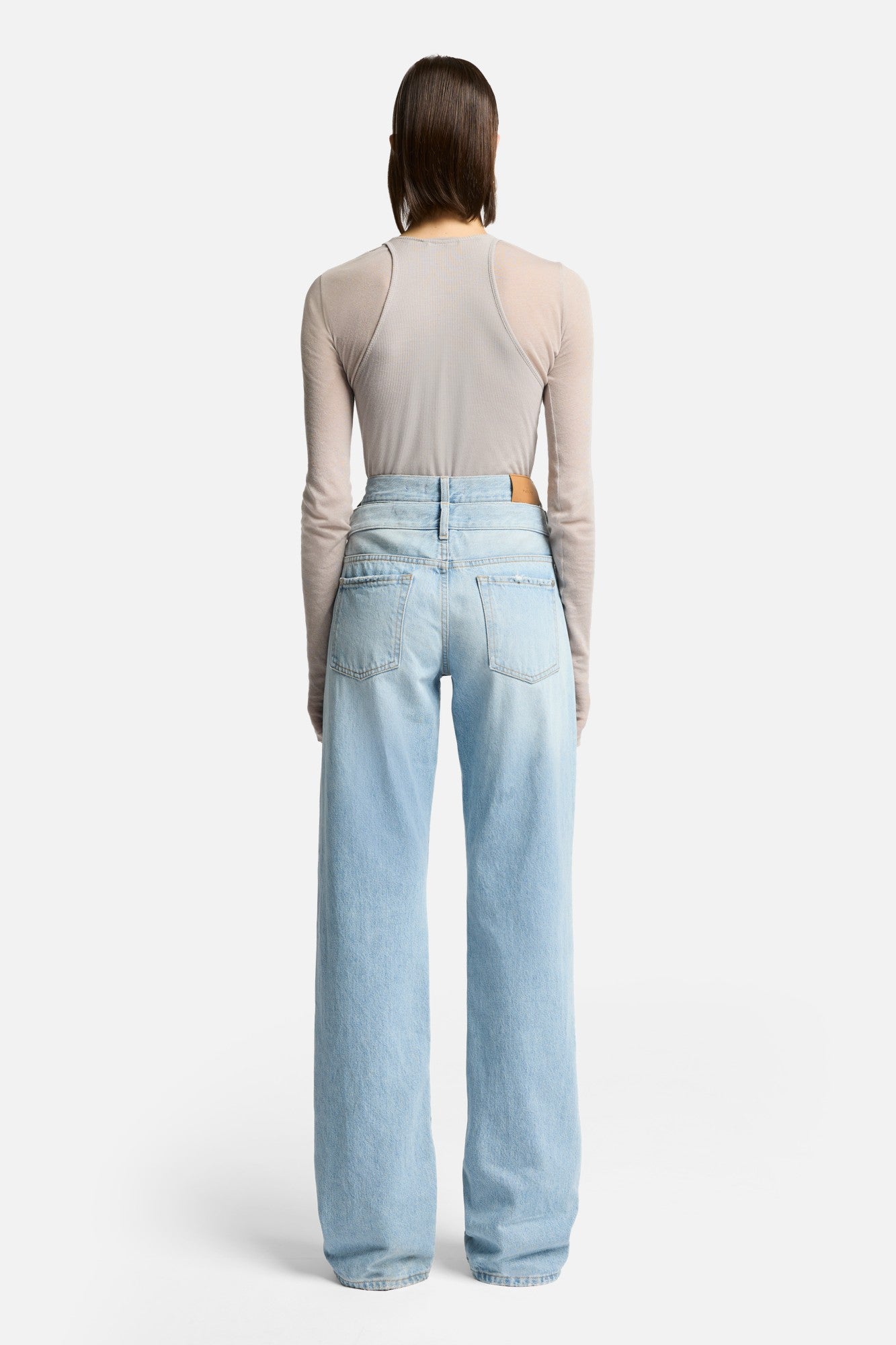Double Waist Trouser in Bleach | 7 For All Mankind