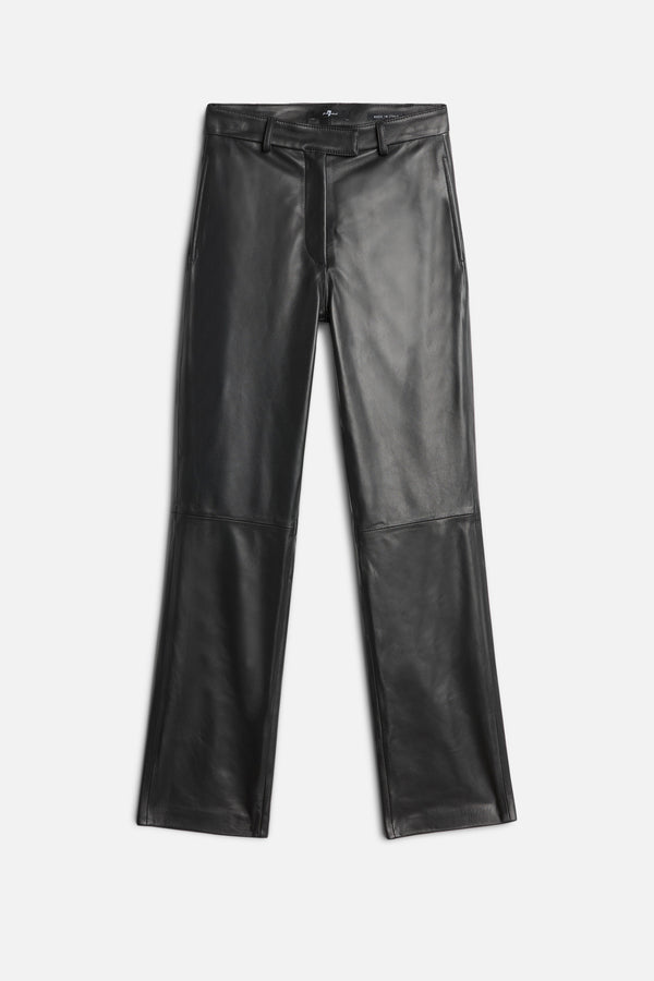 Italian Leather Stovepipe Pant