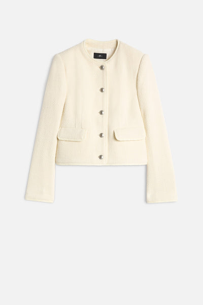 Boucle Jacket in Ivory