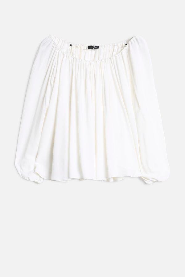 OFF SHOULDER BLOUSE in Silk