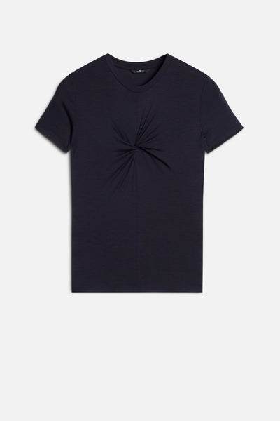 TWISTED TEE in Lyocell Navy