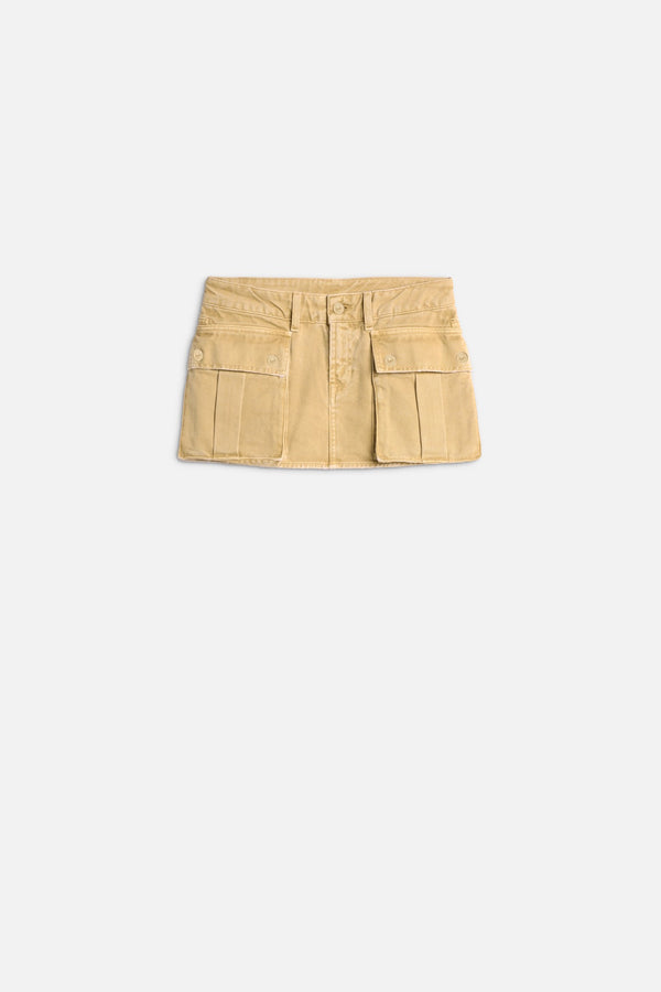CARGO MINI SKIRT in Canvas