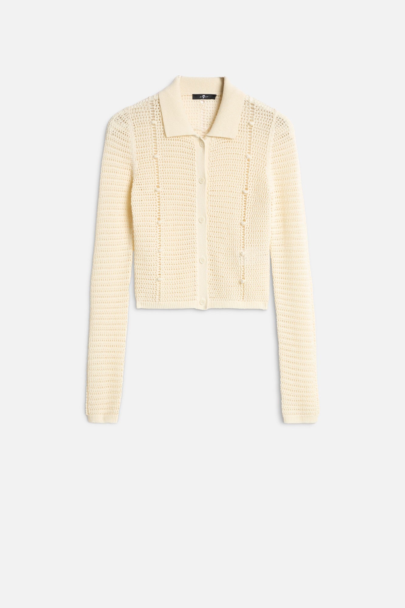 BOBBLE CARDIGAN in Ecru | 7 For All Mankind