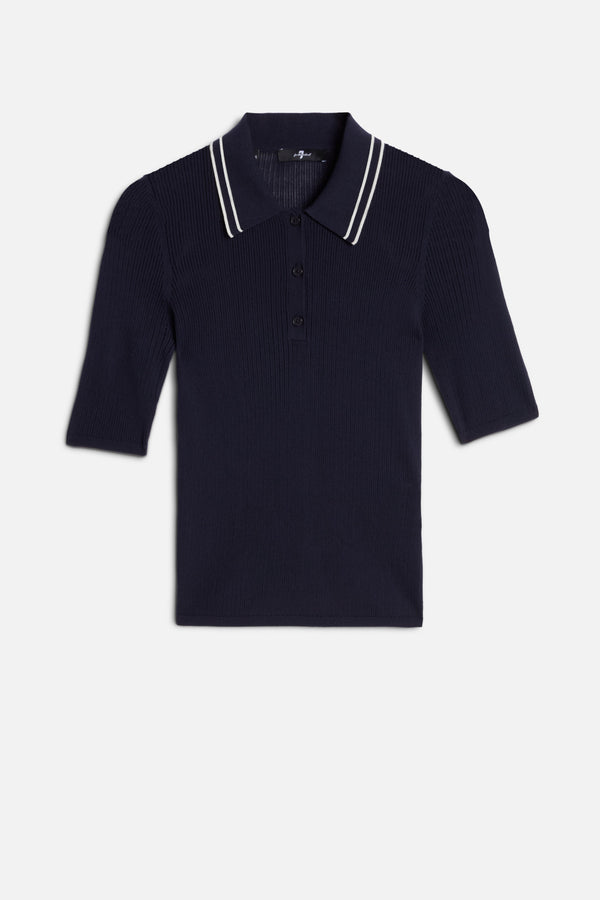 PIPED COLLAR POLO