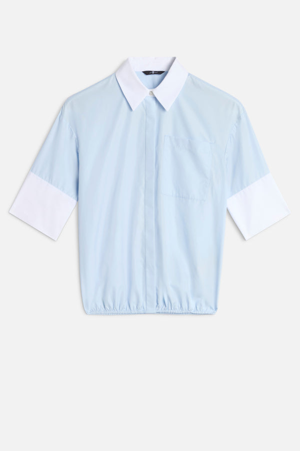 SHORT SLEEVE SHIRT in Poplin