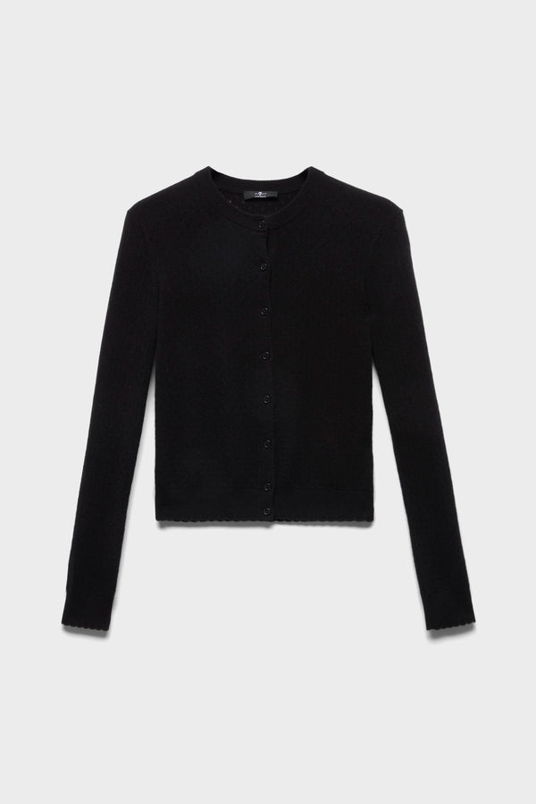 POINTELLE CARDIGAN in Cashmere
