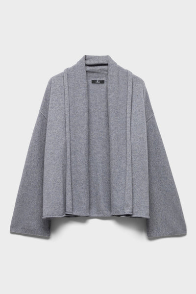 SHAWL CARDIGAN in Cashmere Wolf