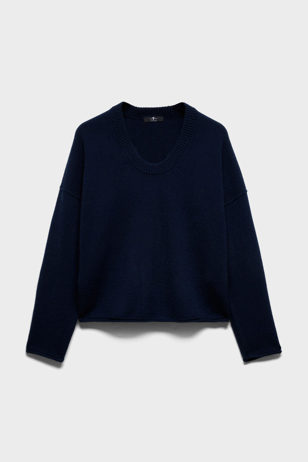 U-NECK SWEATER in Cashmere
