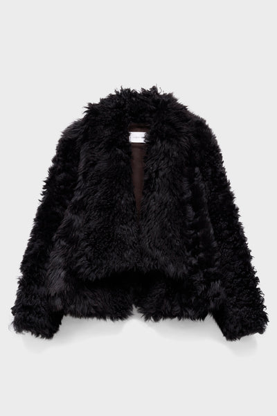 SHEARLING JACKET in Leather Sable