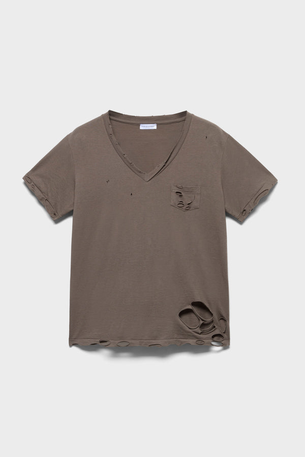 V-NECK POCKET TEE