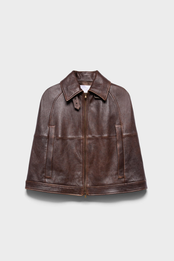 CAPE in Leather