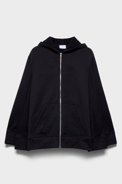 OVERSIZE ZIP HOODIE in Black