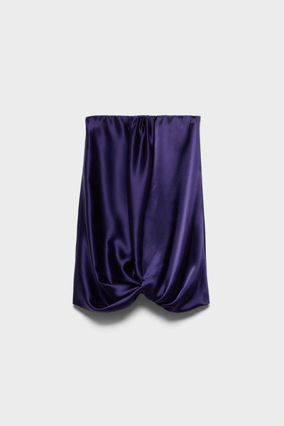 CINCH HEM MINI DRESS in Satin Icevine