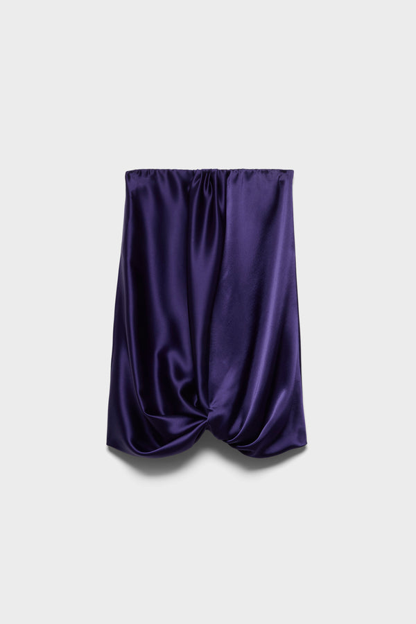 CINCH HEM MINI DRESS in Satin