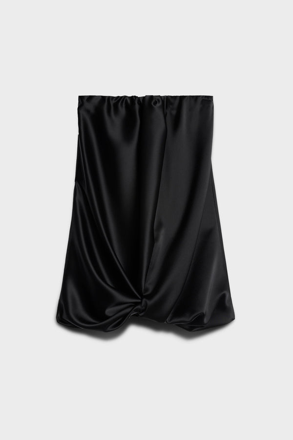 CINCH HEM MINI DRESS in Satin